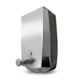 DISPENSADOR JABON LIQUIDO ACERO 1 LT.